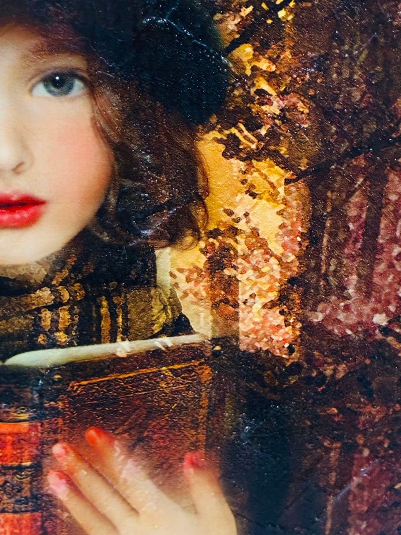 幻想世界の少女画家 横田美晴 『琥珀色の詩集』P4号 真筆作品