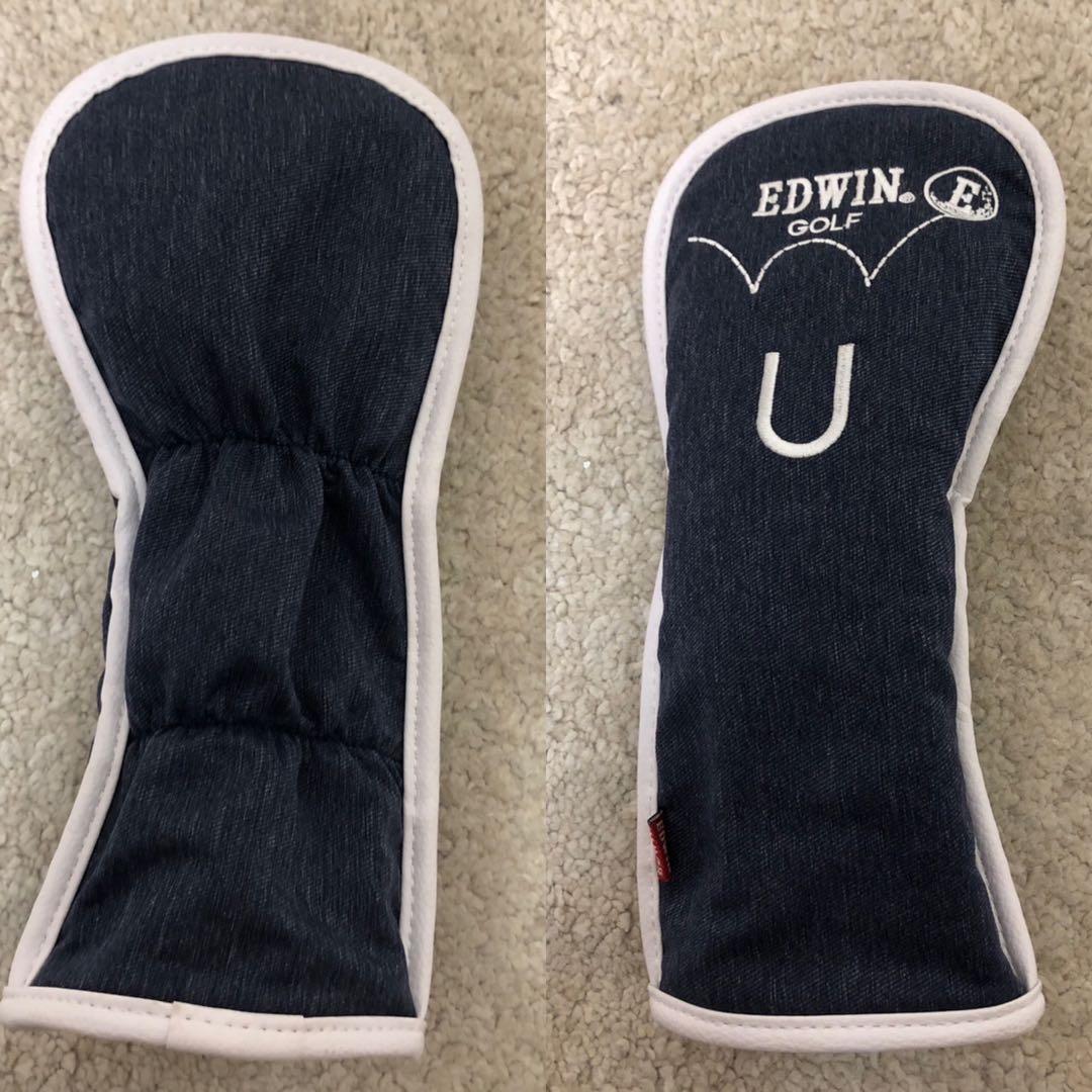 ほぼ未使用❗️希少　完売品❗️EDWIN キャディバッグ & ヘッドカバーセット