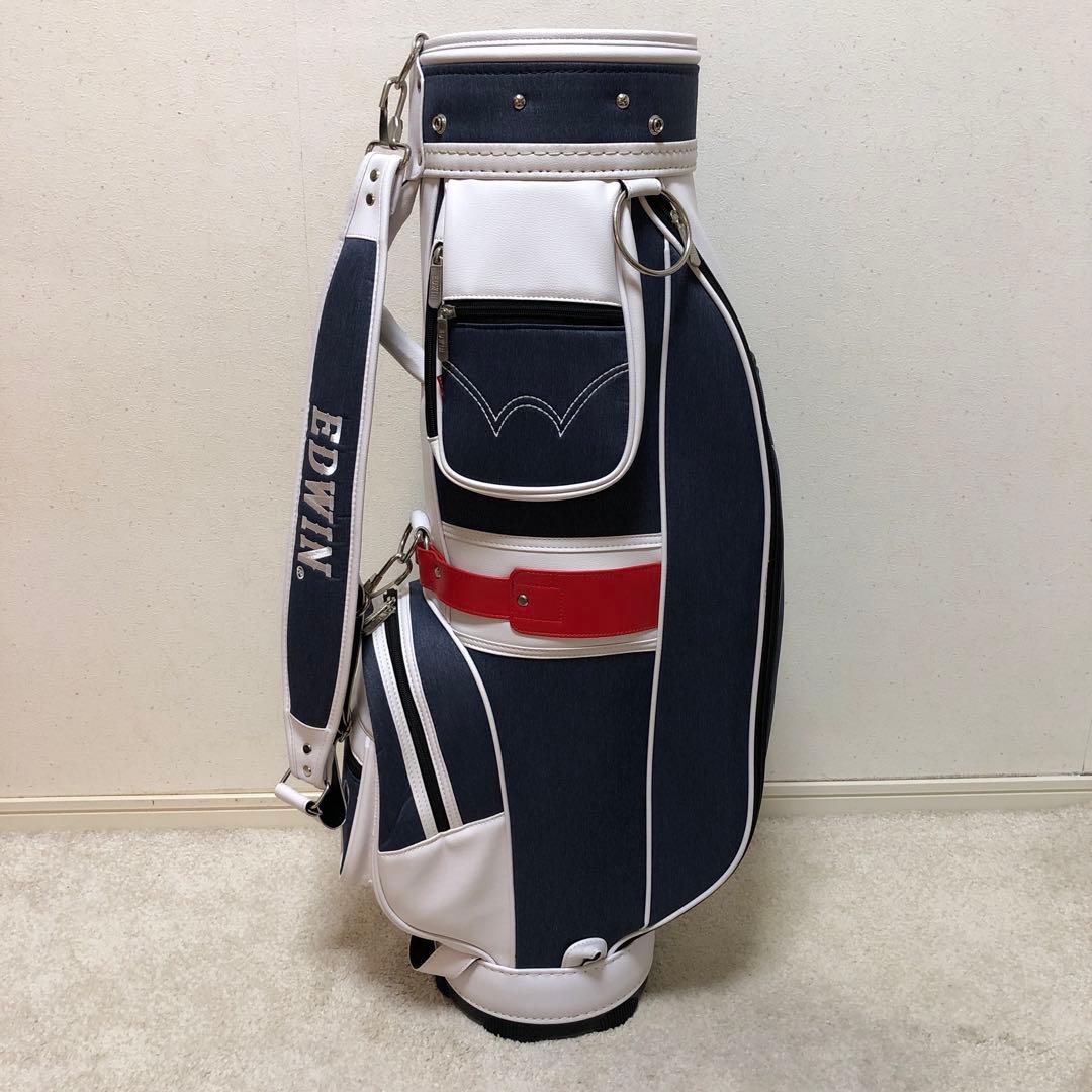ほぼ未使用❗️希少　完売品❗️EDWIN キャディバッグ & ヘッドカバーセット