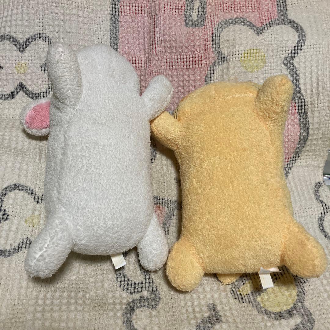 フリッカまつもと　ウサギ＆タヌキ　ぬいぐるみ　中古品　バラ売り不可