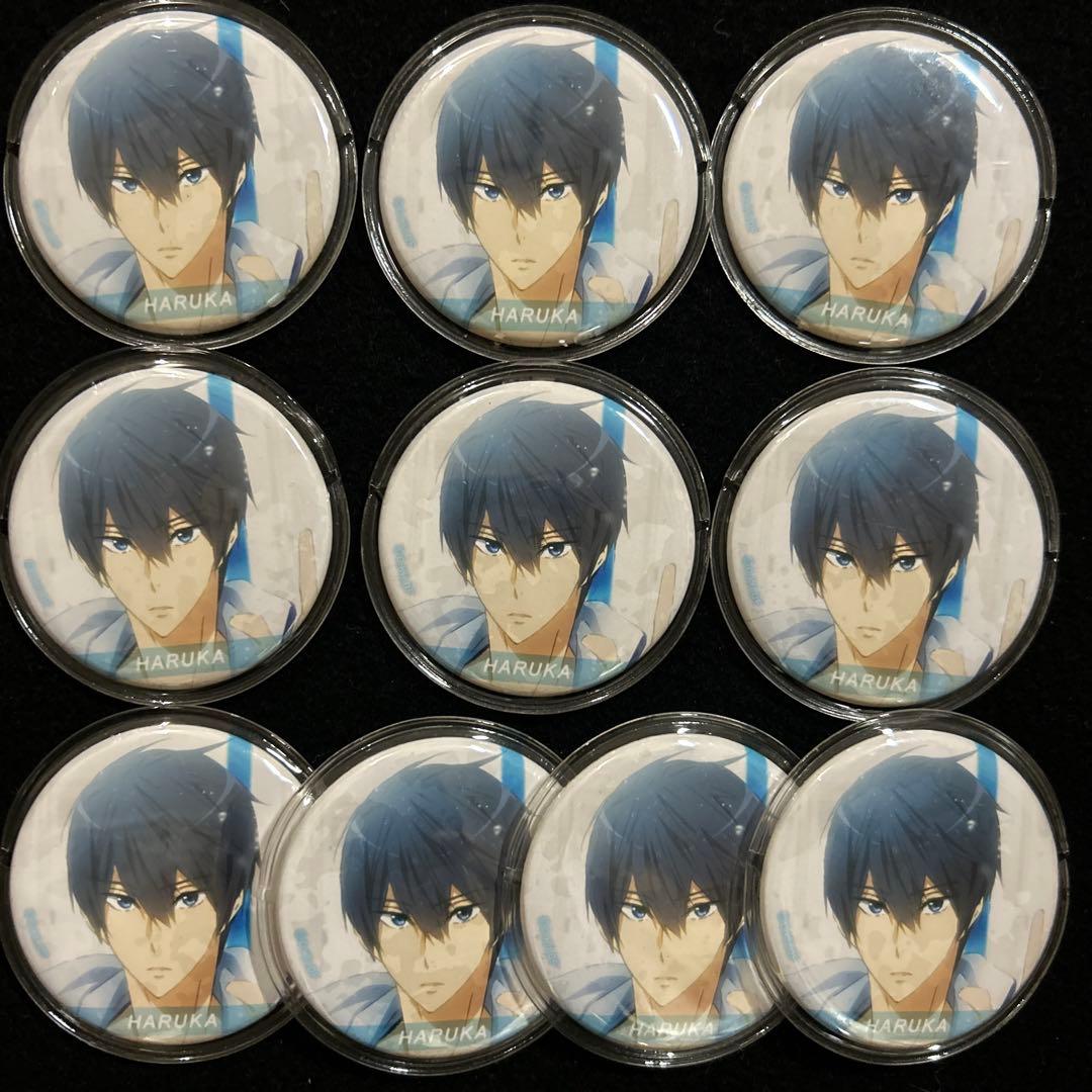 Free! water 缶バッジ 七瀬遙 10個セット