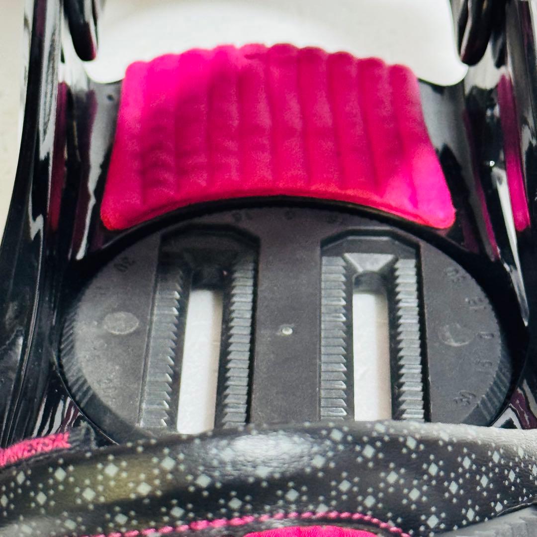 K2 スノーボードビンディング Mサイズ　ブラック/ピンク初心者女性レディース