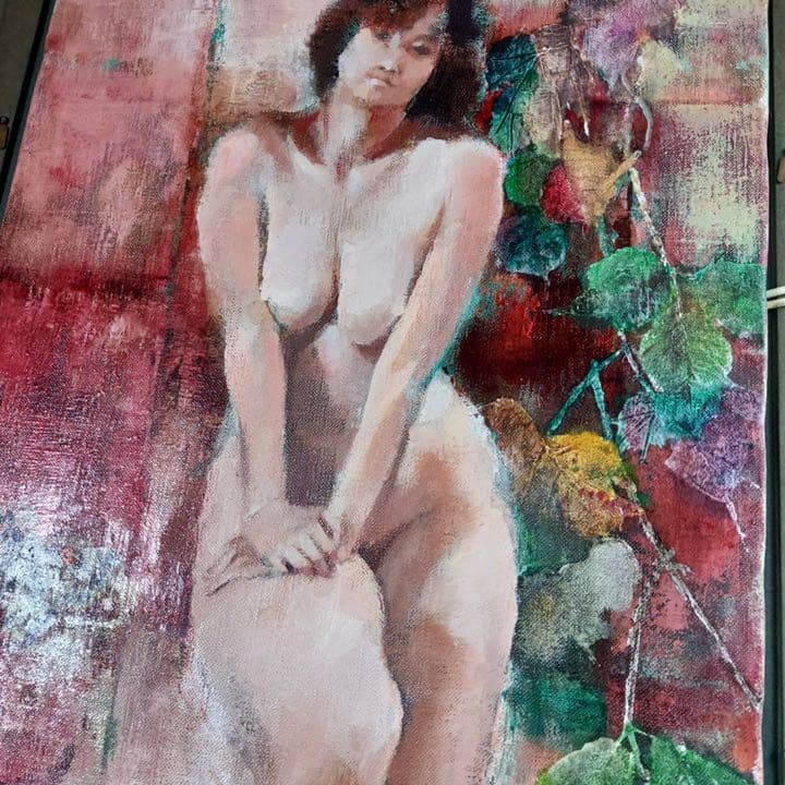 森崎幸　絵画　裸婦　原作　油絵