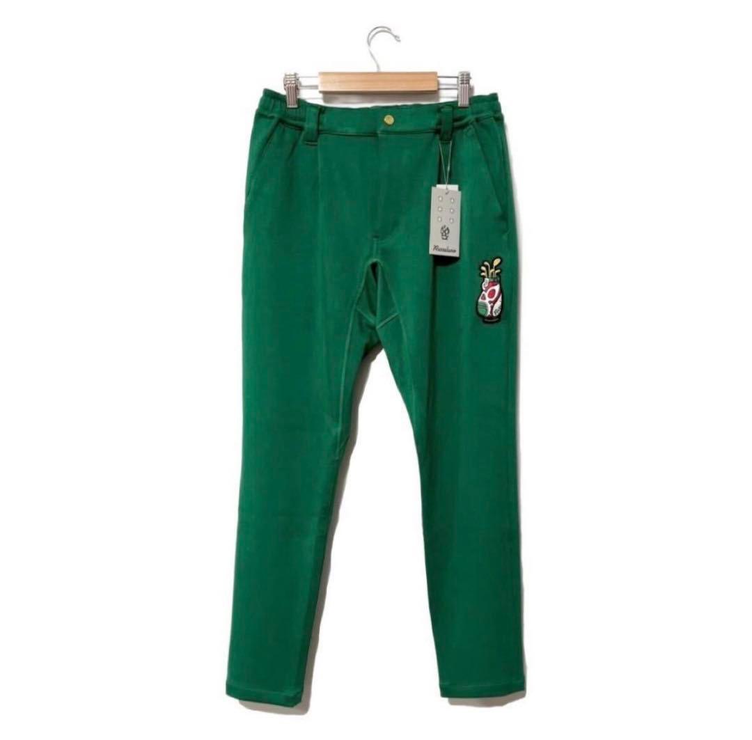 新品 ラッセルノ ゴルフ キャディーバッグ ジャージ スキニーパンツ グリーンL