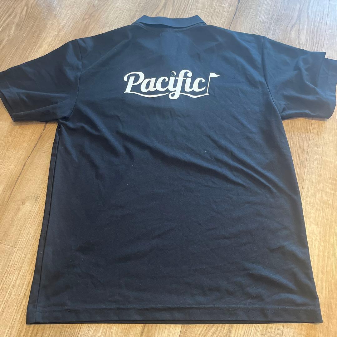 【最終値下げ】ゴルフの季節到来！初期　パシフィックゴルフクラブ　黒のポロシャツ