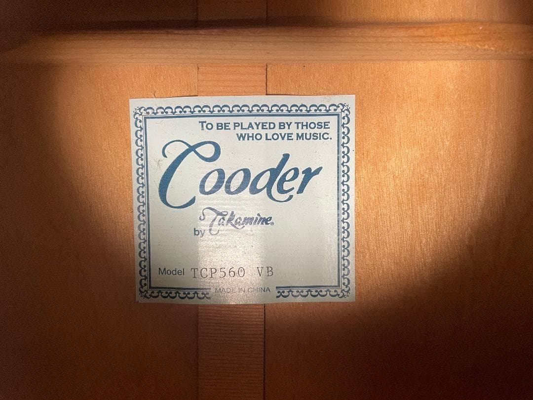 ギター Takamine Cooder TCP-560VB