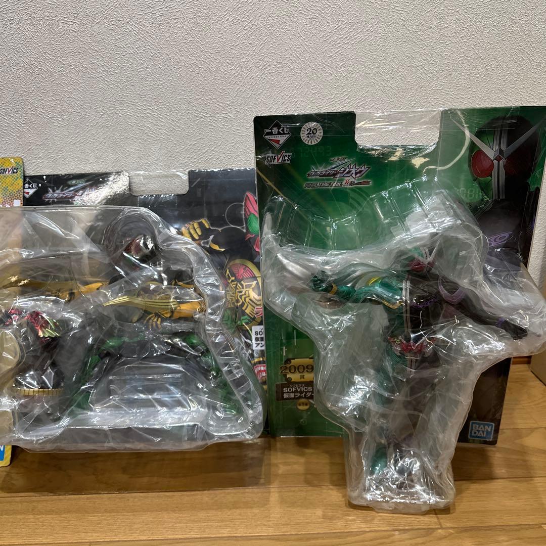 一番くじ 仮面ライダージオウ 双動 オーズ ダブルW エグゼイド ソフビクス