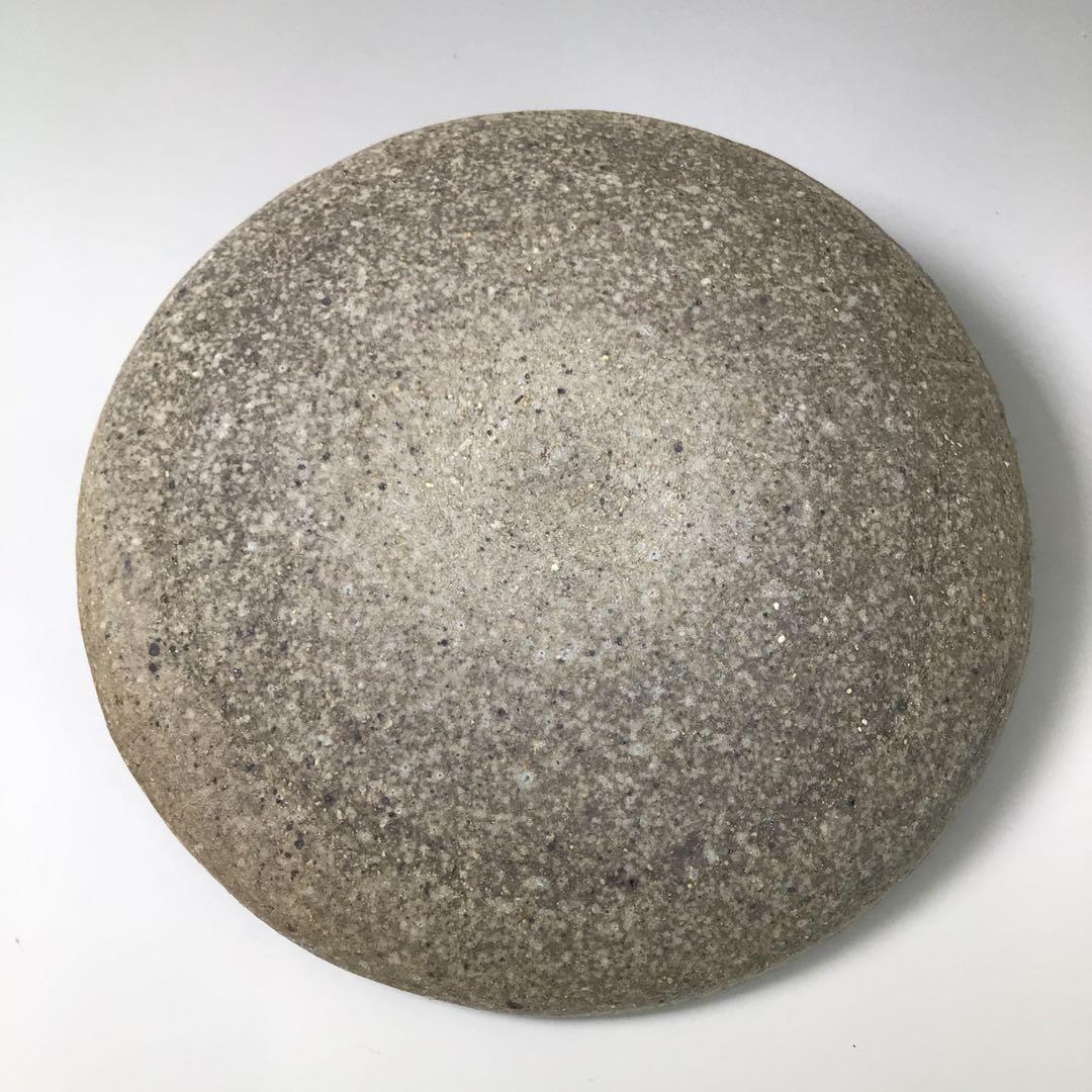 Ｒ８８７　水指　『温品焼』『本多康彦造』『耳付』『窯変水指』　共箱　茶道具