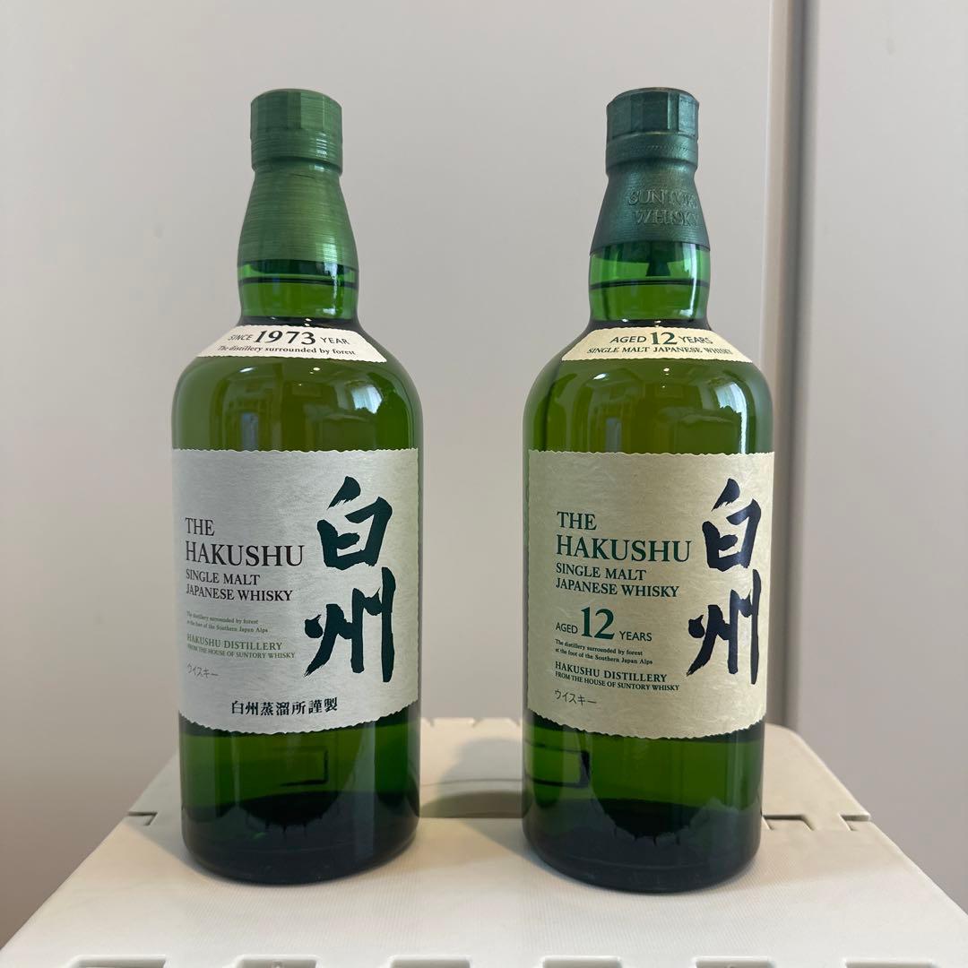 サントリーウイスキー　白州NV白州12年正規品セット