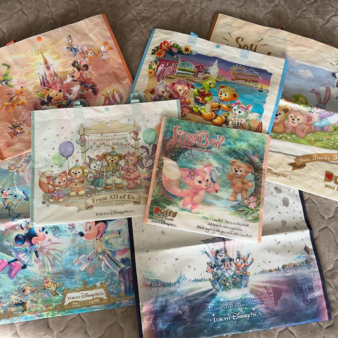 安心の匿名発送 ディズニーリゾート ショッピングバック貴重なデザイン 7種類