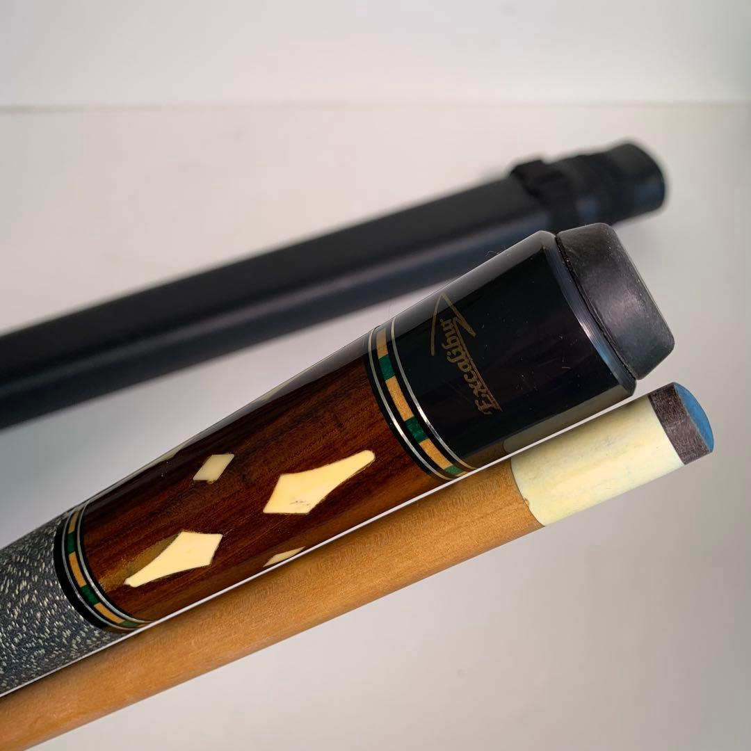Excalibur 4剣 本ハギ オールド ビリヤードキュー バーズアイメイプル
