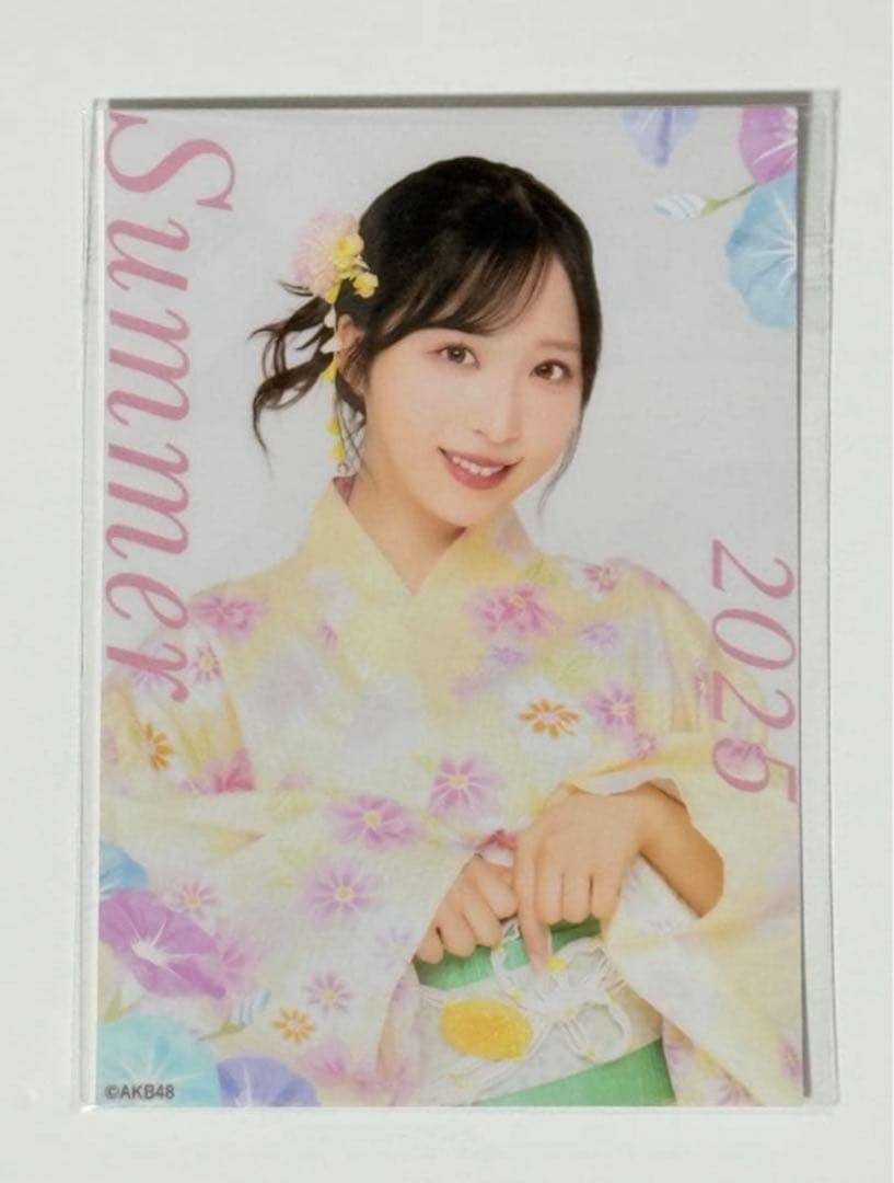 AKB48 小栗有以 ホログラム 生写真 柱の会 AKBくじ レア特典 2025