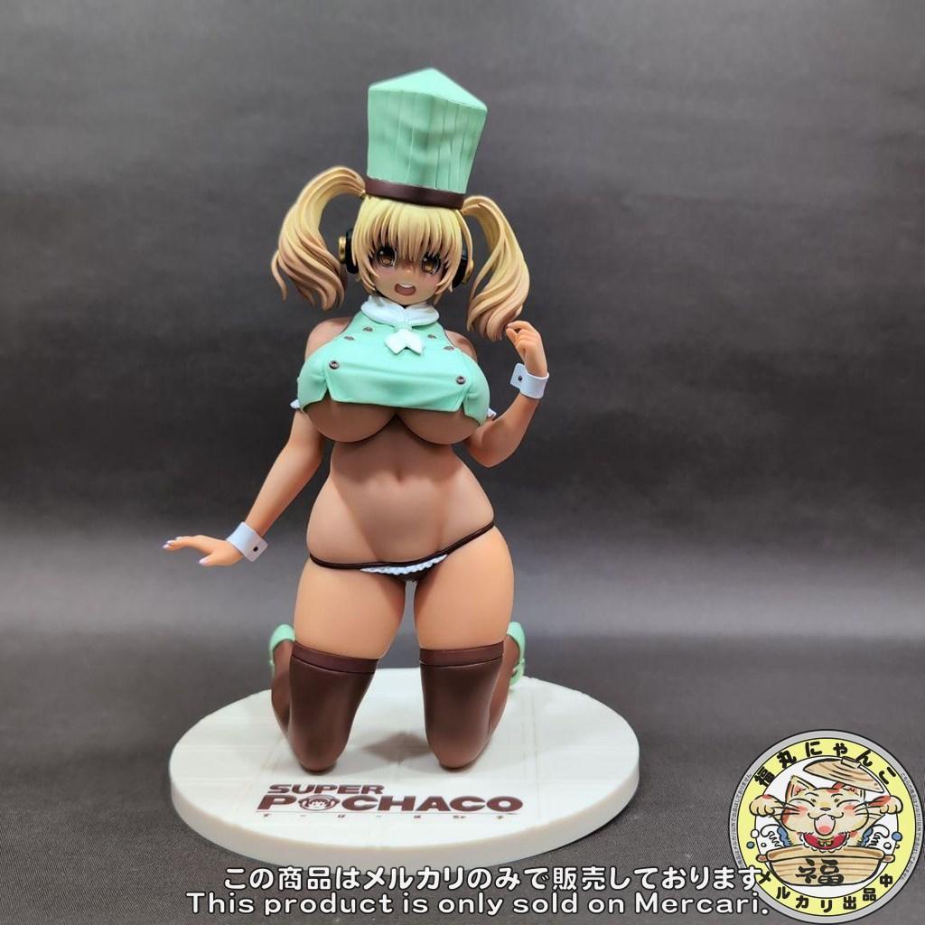 すーぱーぽちゃ子 生フィギュア パティシエ・チョコミントVer. 1/6