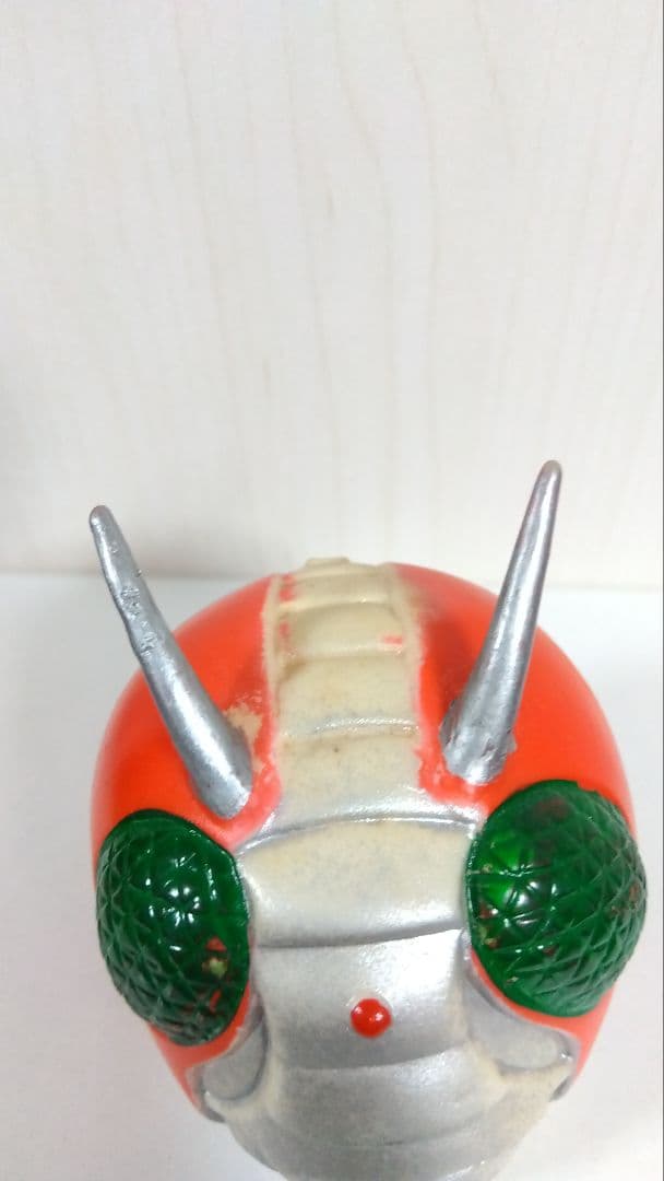 【美品】旧バンダイ　仮面ライダーV3 スタンダード マスク 面取れ ソフビ