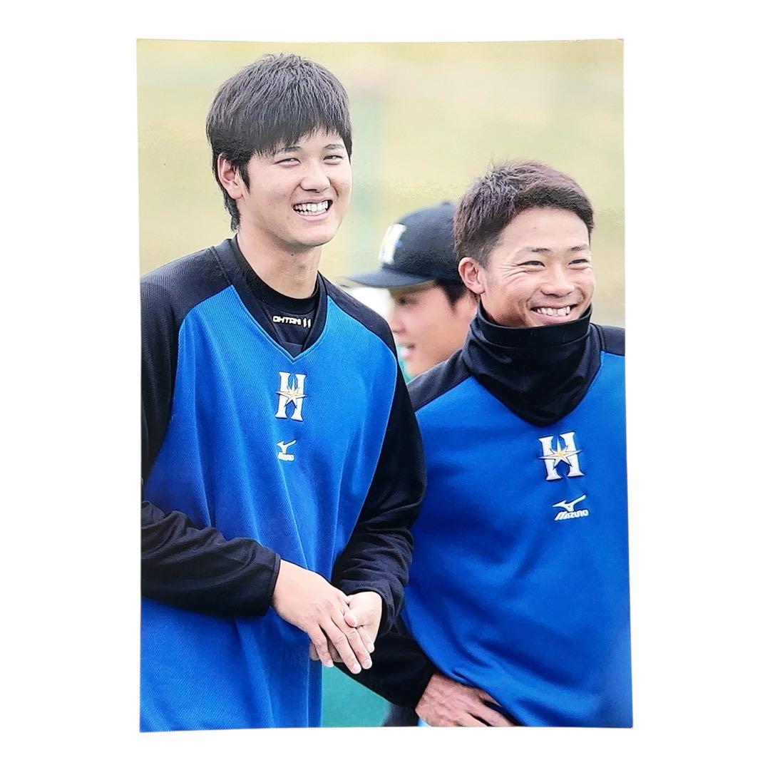 希少！非売品！2016年 大谷翔平 西川遥輝 生写真 北海道日本ハムファイターズ