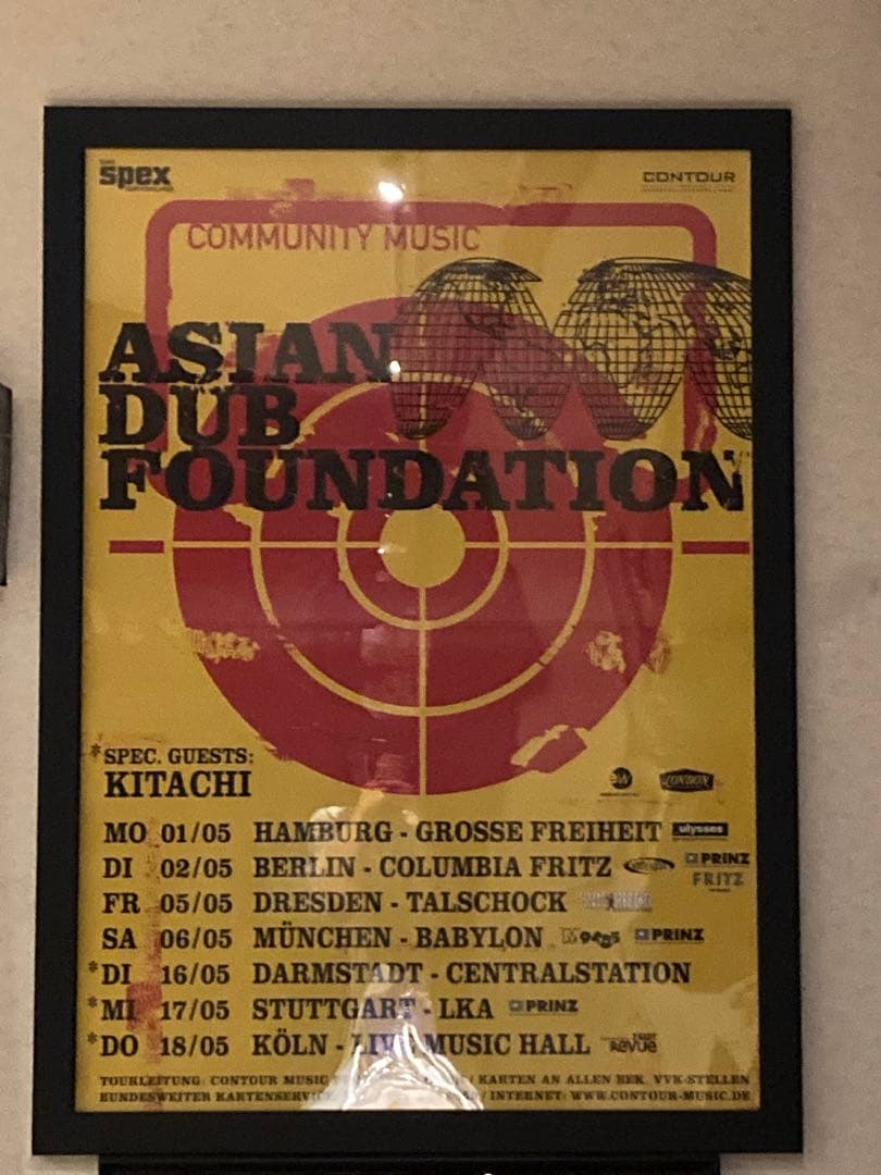 ミュージシャン Asian Dub Foundation with KITACHI poster