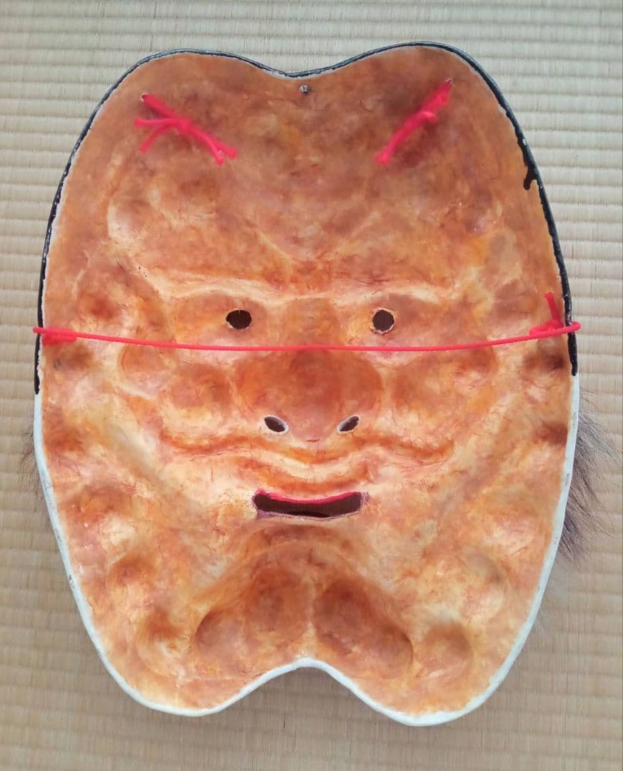 神楽面（鐘馗の鬼）　伝統工芸　石見神楽　広島神楽　芸北（北広島）　日本