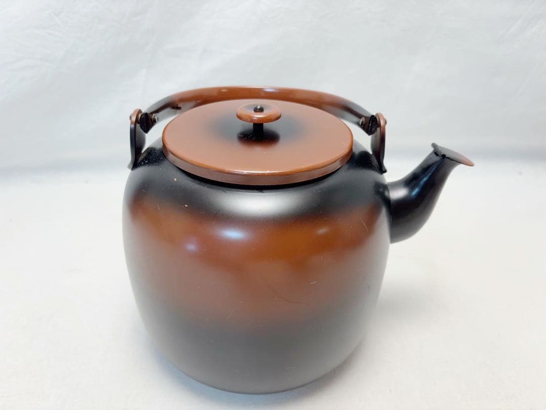 茶道具 やかん 腰黒やかん 水注 口蓋付 薬缶 煎茶道具 裏千家 湯沸 利休形