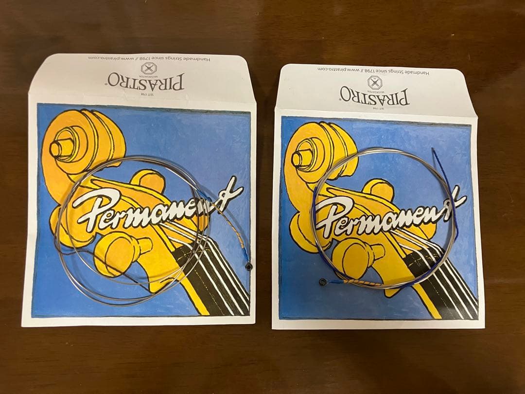 チェロ古弦パーマネントG,C線セット（購入価格3万円）