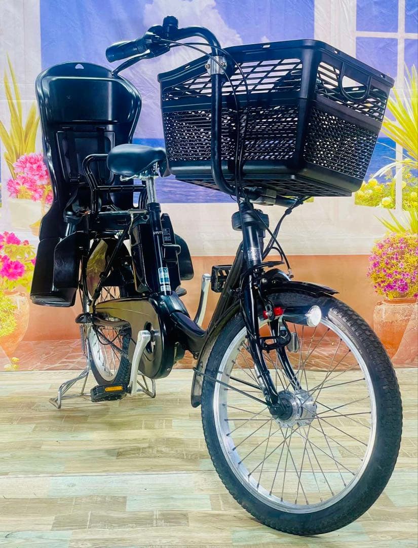 パナソニックギュット⭐️13AH！子供乗せ電動アシスト自転車Y3254