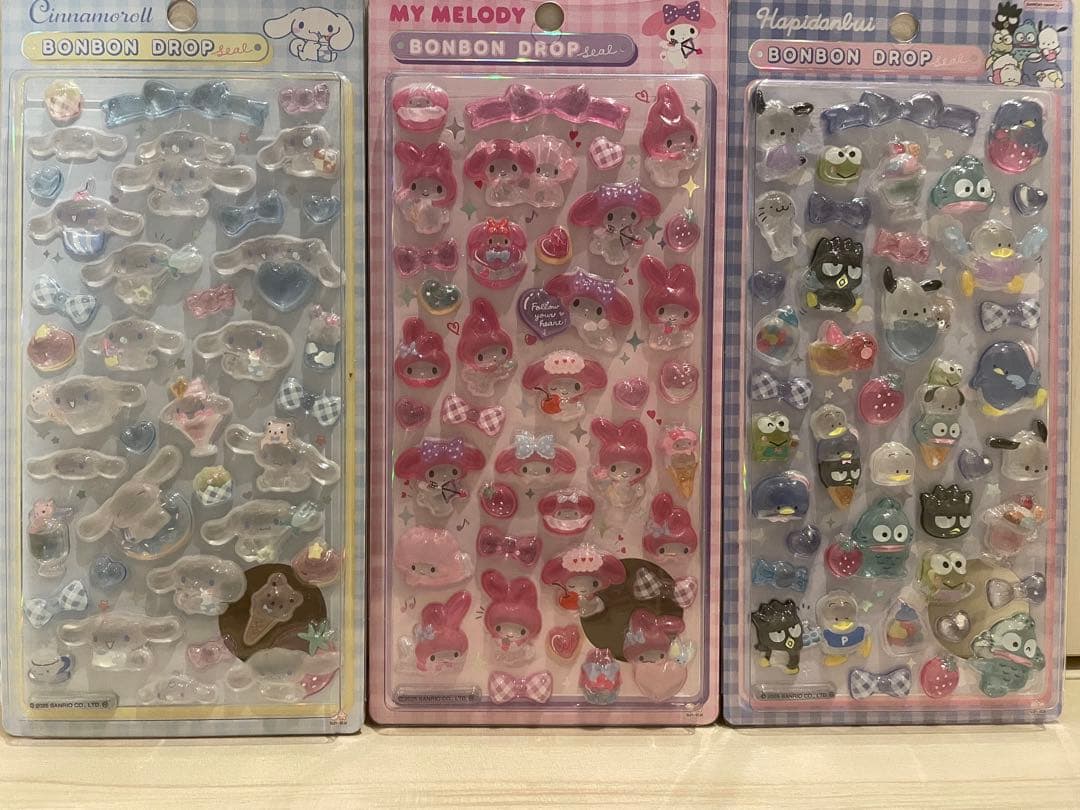 【正規品】サンリオ第二弾　ボンボンドロップシール　6セット