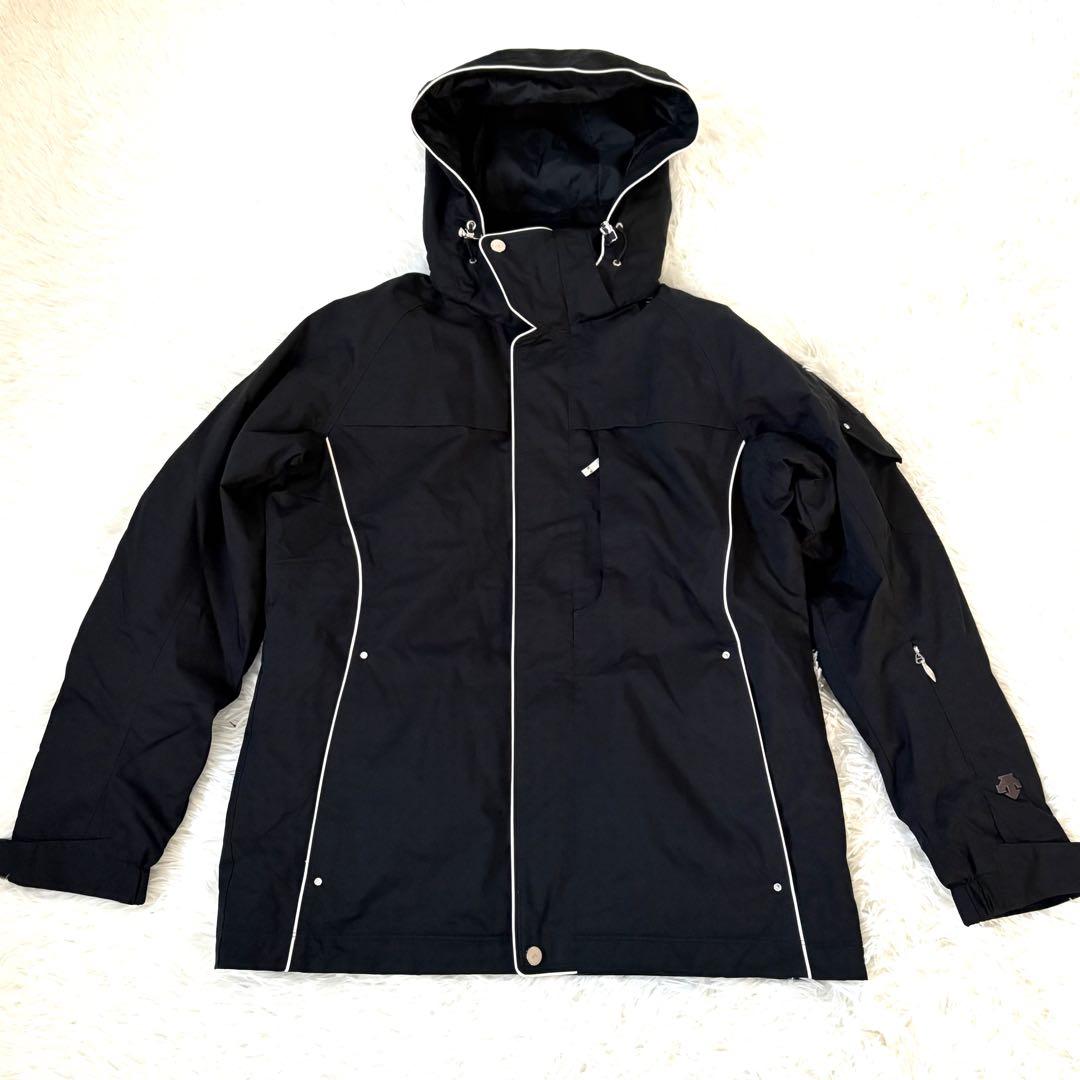 美品☆DESCENTE デサント スキーウェア　上下セット　11号　ブラック　黒