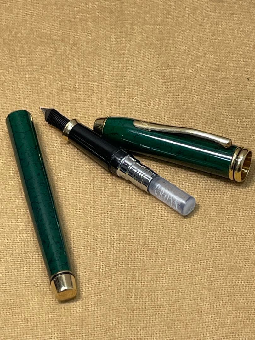 CROSSクロス万年筆タウンゼント マーブルグリーン 14K585 ゴールド金具