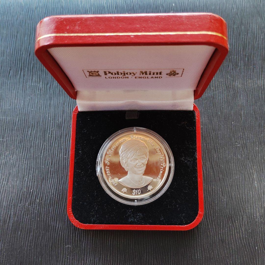 .925　メダル　ダイアナ妃　　貨幣　銀製　発行記念　公式記念　銀盃　銀杯