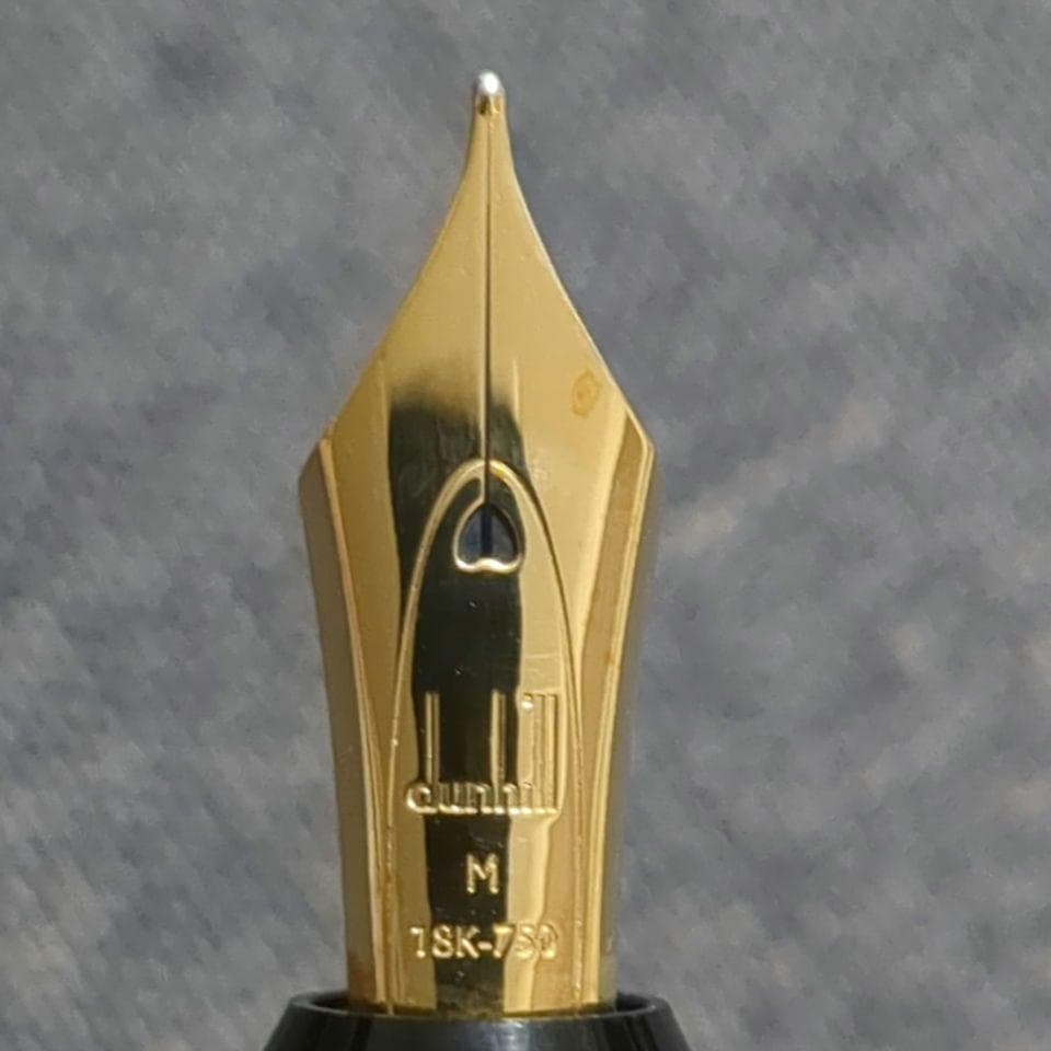 A.DUNHILL ダンヒル 万年筆 AD2000 ゴールドプレート バーレイM