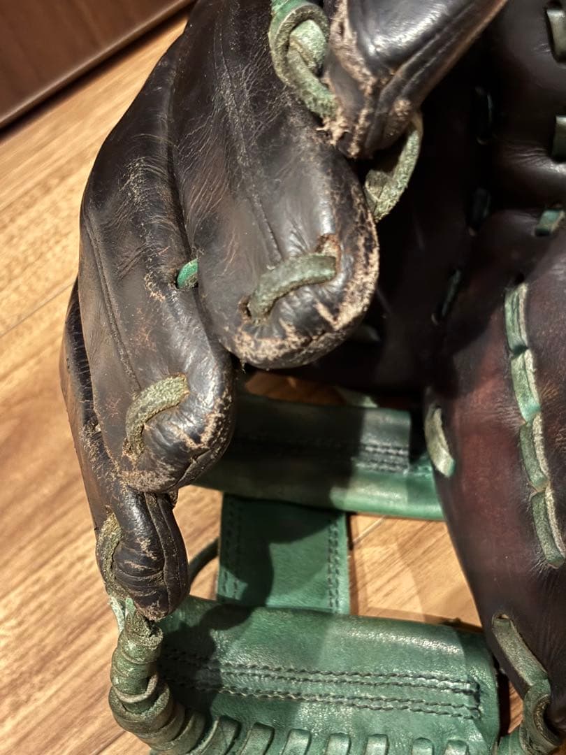 Rawlings 硬式野球グローブ 右投げ 黒/緑 内野用