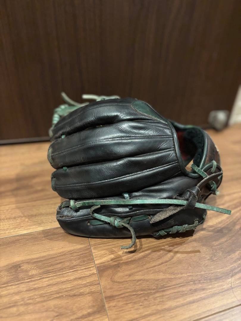 Rawlings 硬式野球グローブ 右投げ 黒/緑 内野用