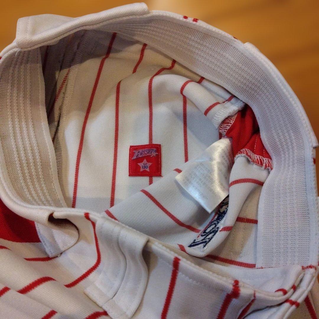 Mizuno ポルテ野球　赤いユニフォーム 130サイズ 7点セット