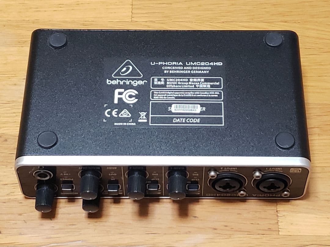 DTM・DAW Behringer U-PHORIA UMC204HD DTM DAW