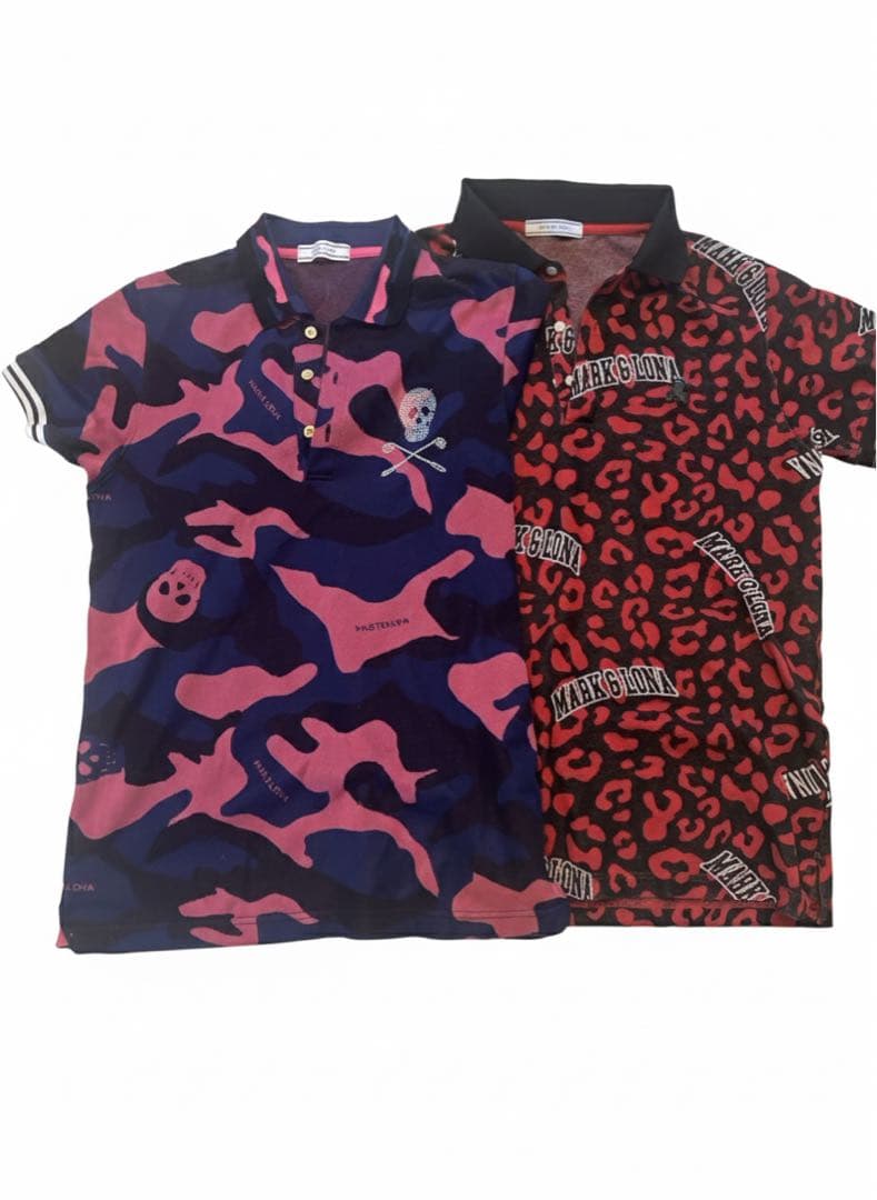MARK&LONAカモフラージュ＆レオパード柄ポロシャツ