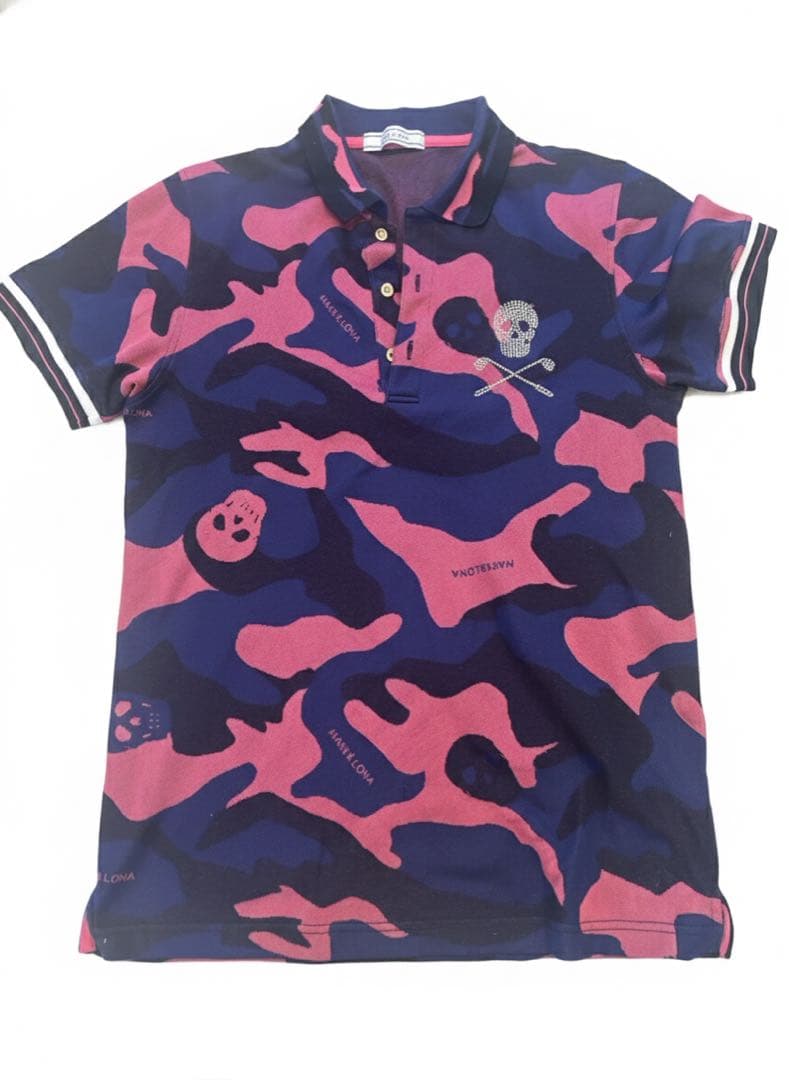 MARK&LONAカモフラージュ＆レオパード柄ポロシャツ