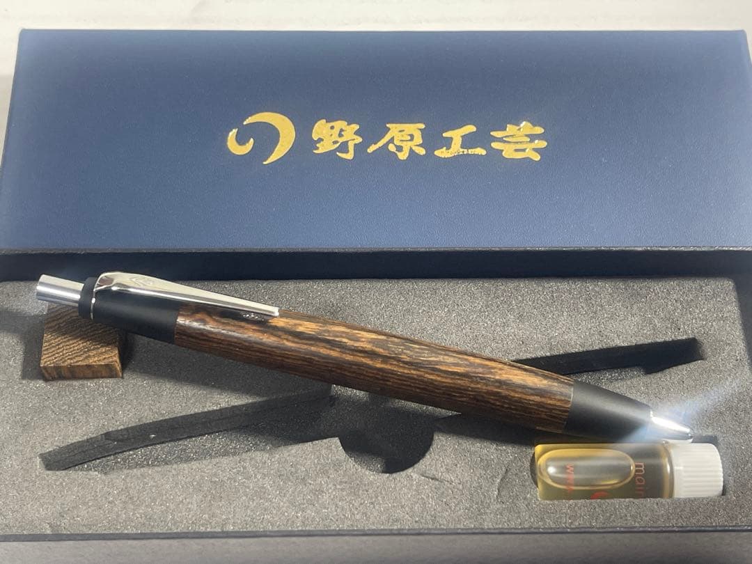 野原工芸 ボコテ ボールペン スタンダード シルバー《匿名配送》