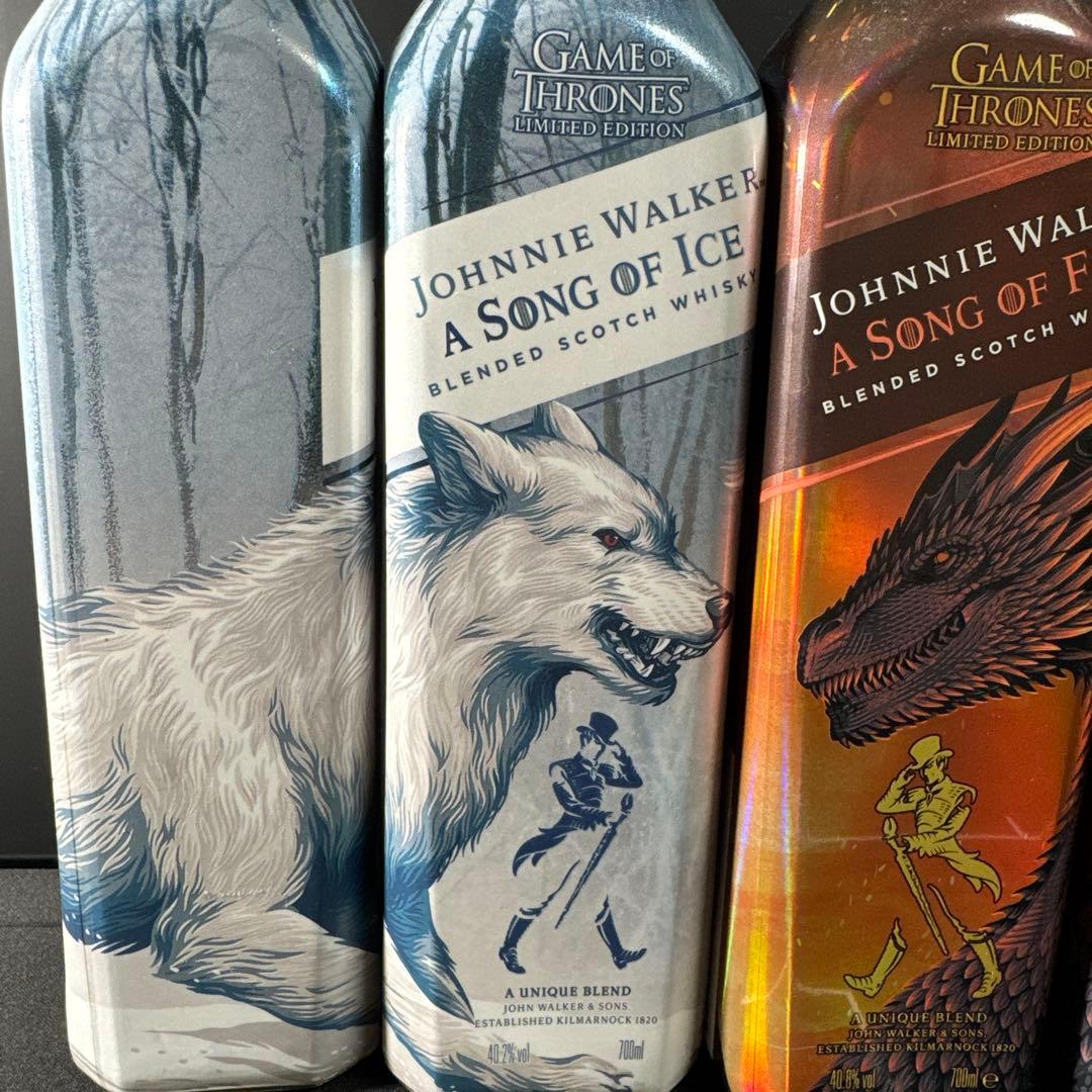 【限定版】【新品】ジョニーウォーカー×ゲーム・オブ・スローンズ 4本セット