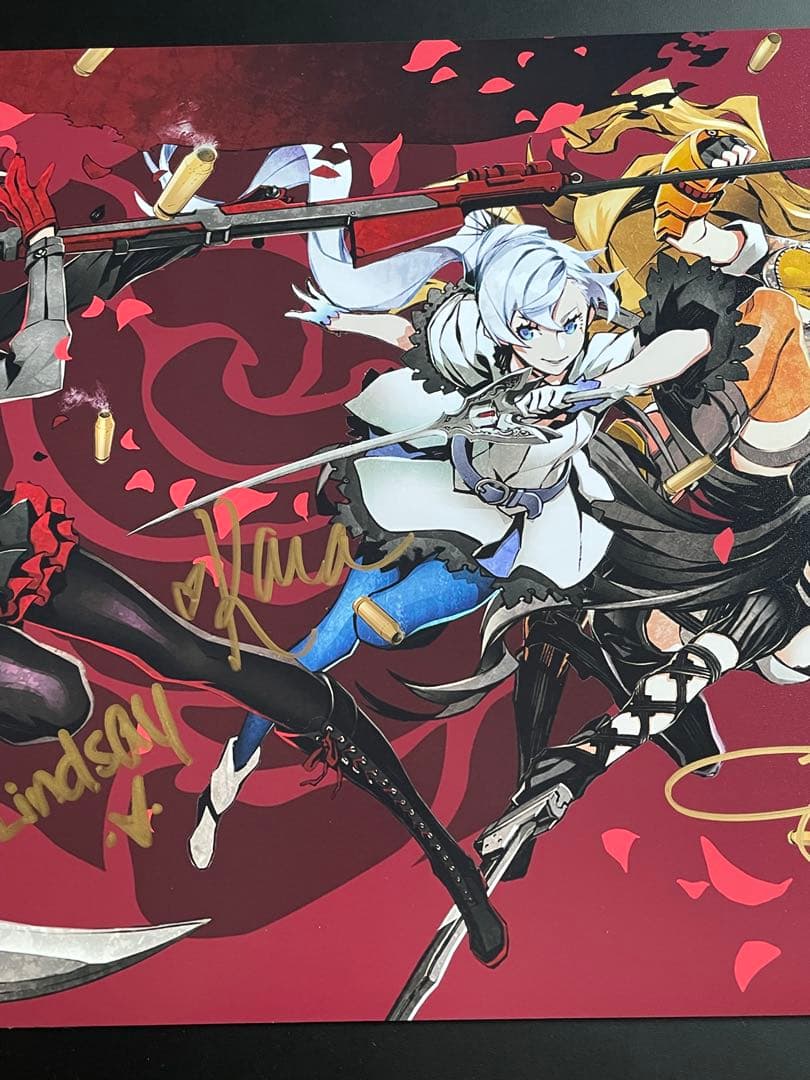 RWBY 直筆サイン入りポスター　JSA認定書付き　③