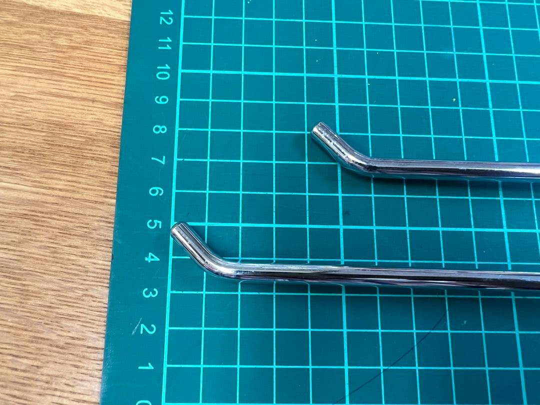 かず　店舗用品　角バー用 2段フックハンガー　全長19cm 120本セット