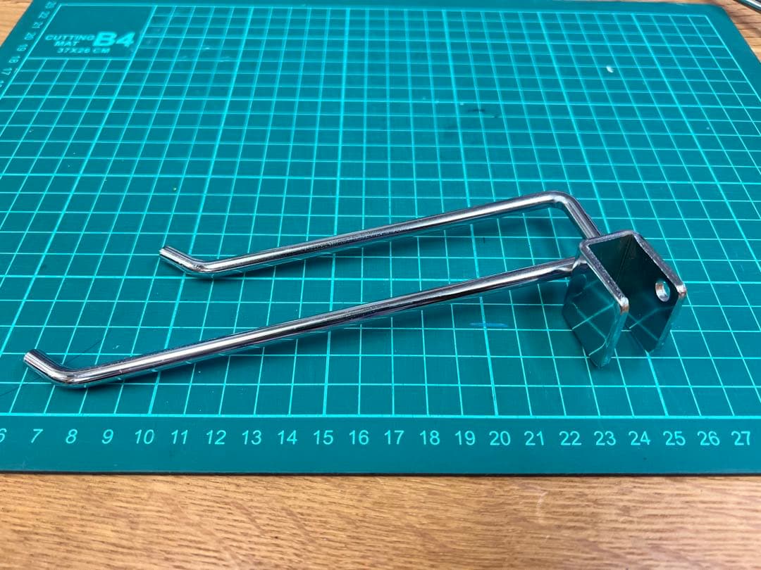 かず　店舗用品　角バー用 2段フックハンガー　全長19cm 120本セット