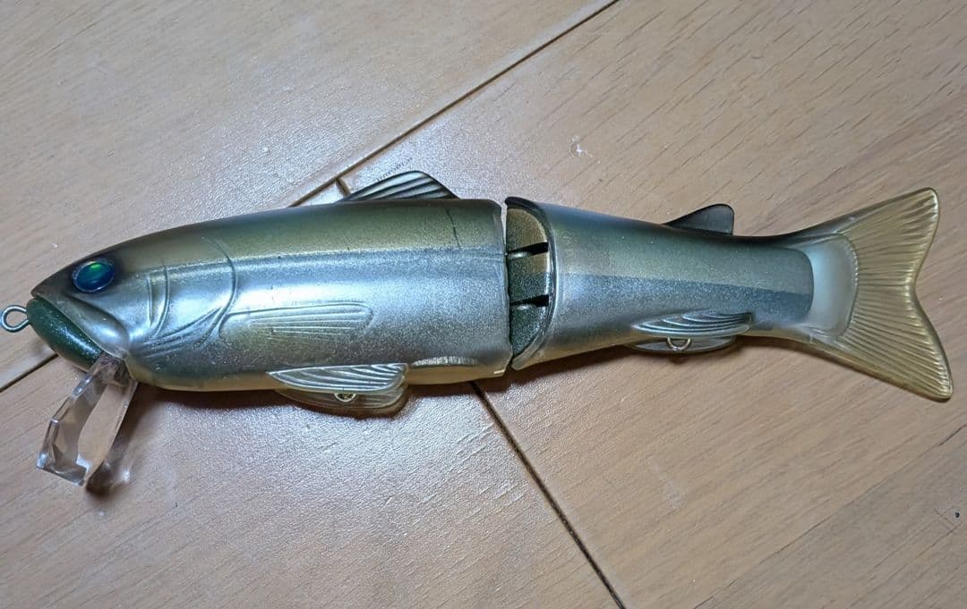 newスライドスイマー　サイレントキラー250改　グリーンシルバーゴールド