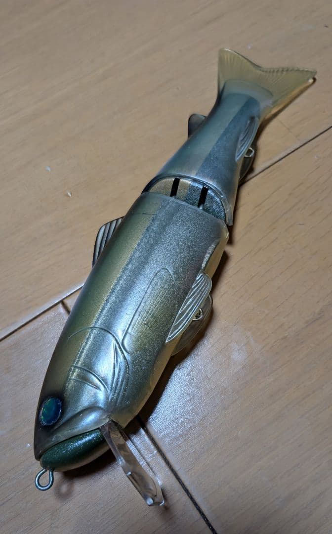 newスライドスイマー　サイレントキラー250改　グリーンシルバーゴールド