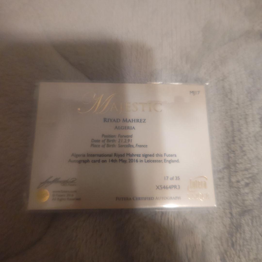 リヤド・マフレズ サイン入りカード 限定17/35
