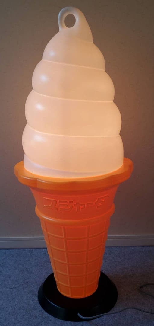 ソフトクリーム スジャータ TOMI 看板 ランプ 販促 昭和レトロ