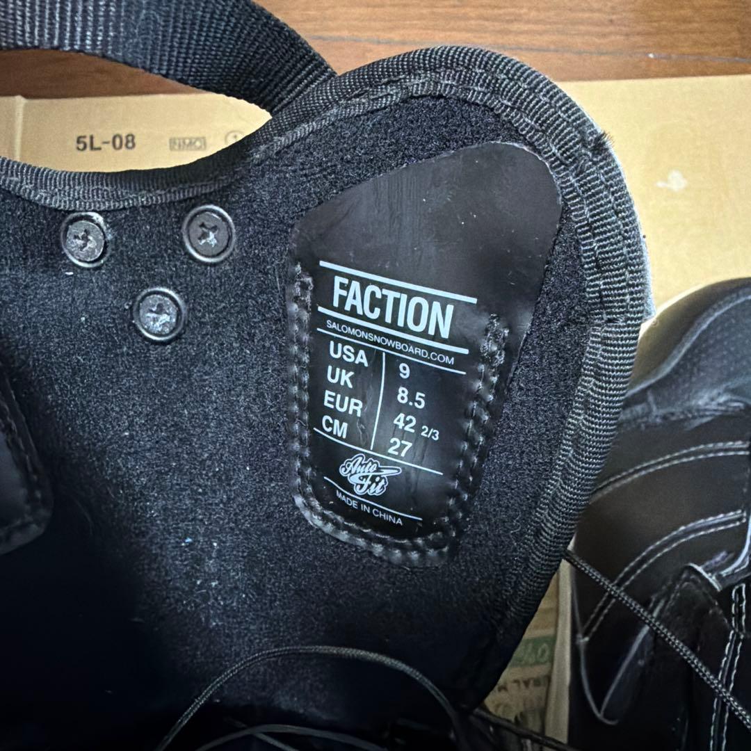 サロモンfaction 27cmスノーボードブーツ