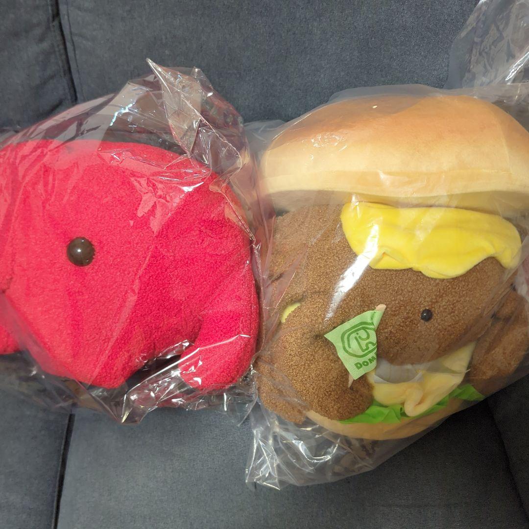 【おまけ付】 ドムドム　カニバーガー　ぬいぐるみ　タイトーくじ　LH賞　A賞