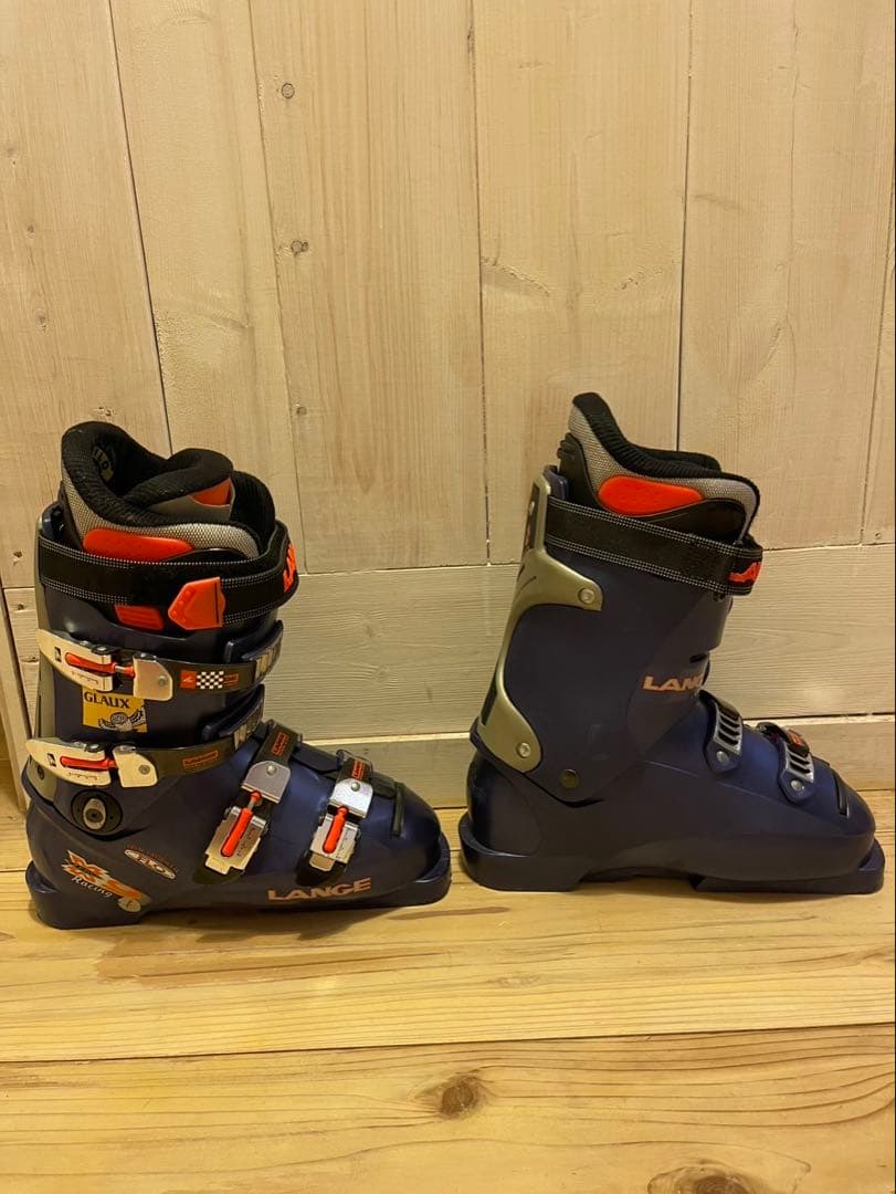 LANGE スキー用ブーツ ネイビー/オレンジ