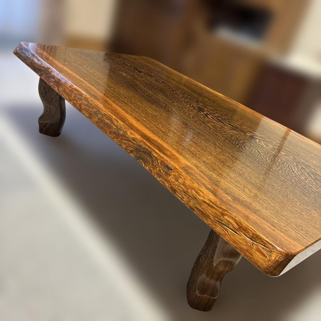 柿の木　一枚板　座卓