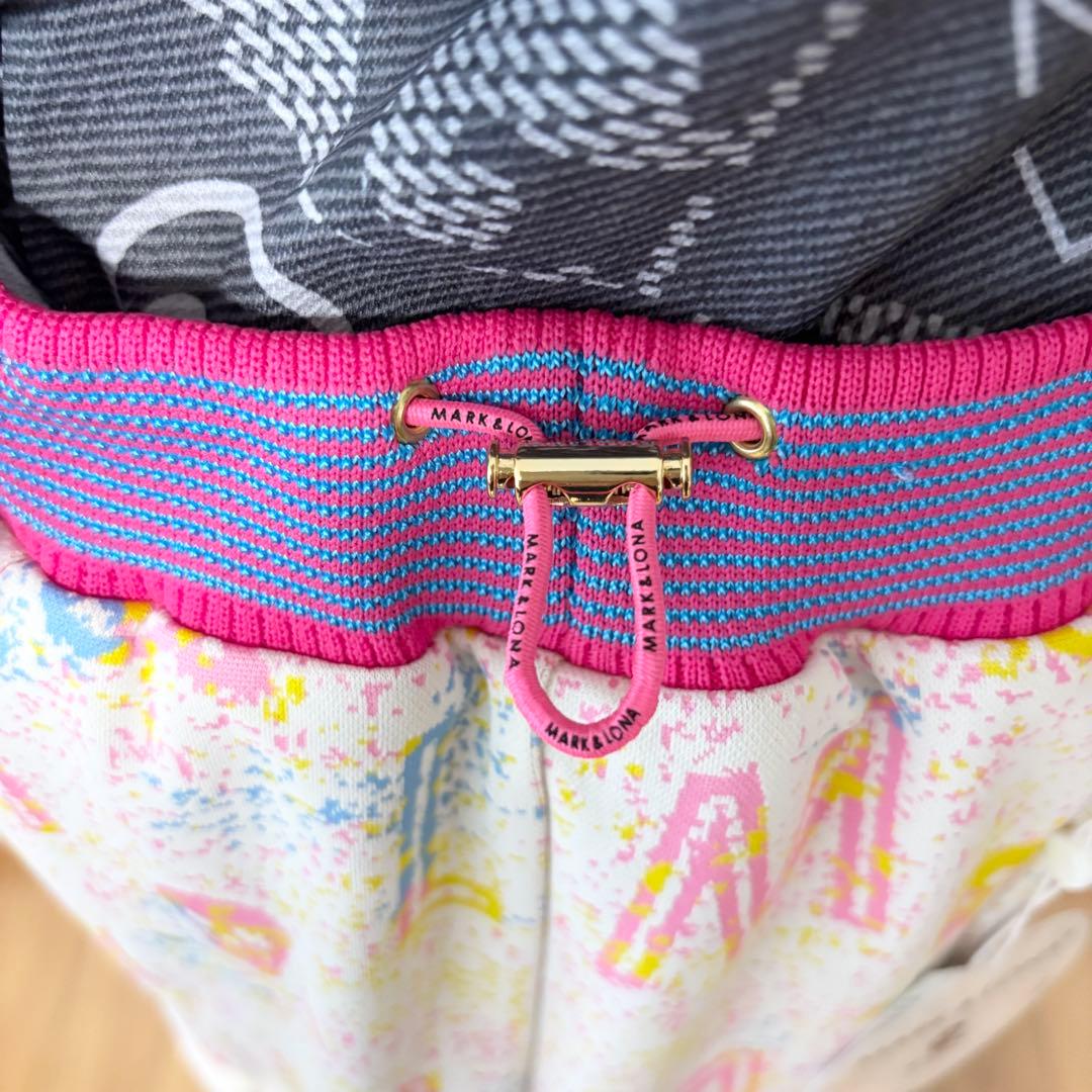 新品タグ付き✨MARK＆LONAストレッチスカート 総柄ピンクM