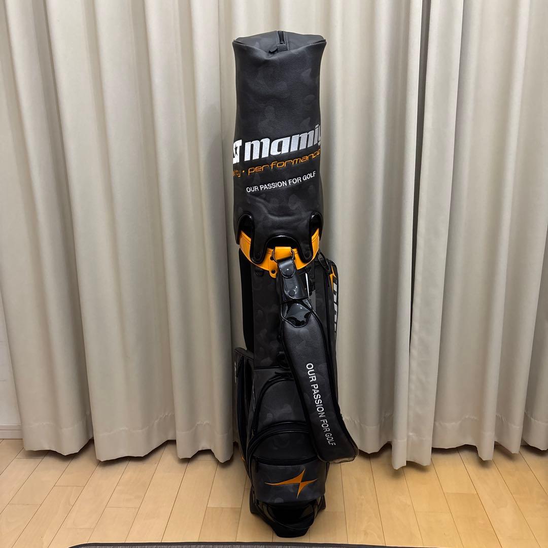 UST mamiya カモフラキャディバッグ スタンド付き